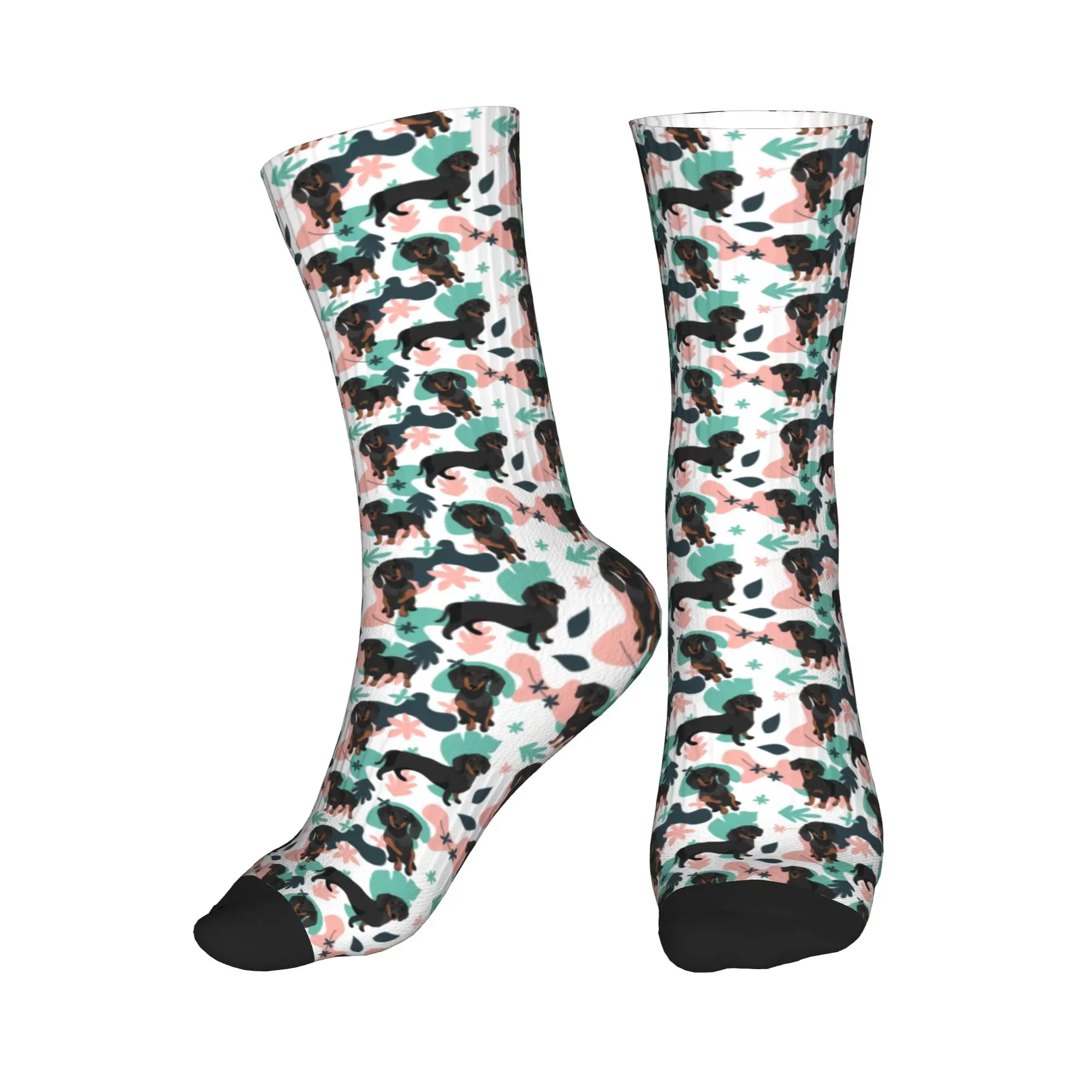 

Fun Printing Cute Dachshund Dog Socks for Men Women Stretch Summer Autumn Winter Crew Socks