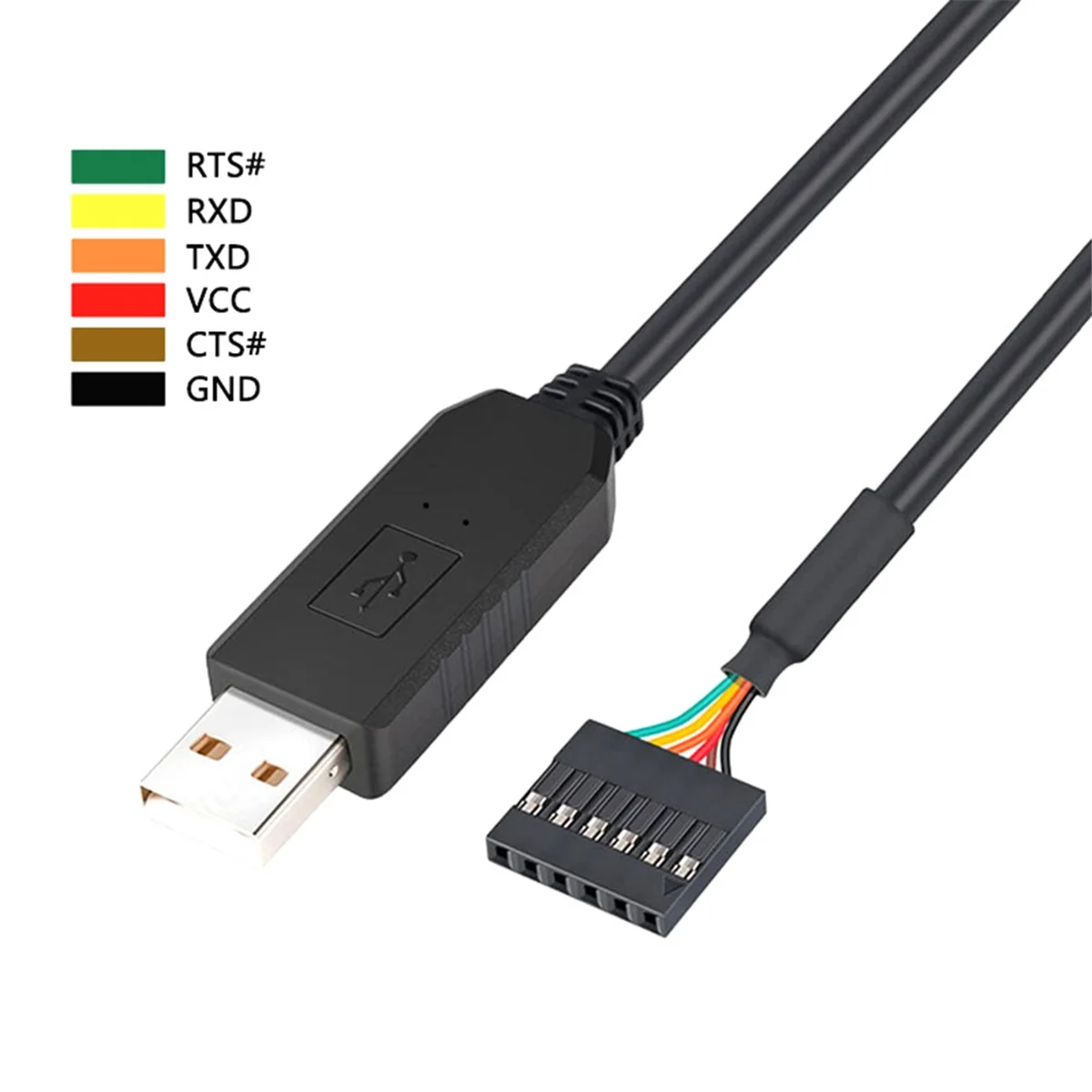 6Pin TTL-232R-3V3 FT232 USB 2.0 to TTL 5V 3.3V Download Debug Cable Adapter Module for