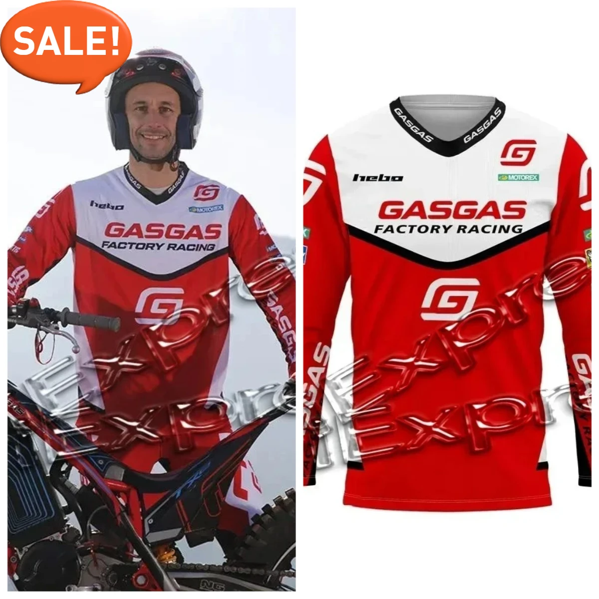 

Autumn New Hot Sale Discount Men's Cycling Clothing GASGAS Long Sleeve Sun Protection Mountain Bike ATV Off-road Motorcycle Tees