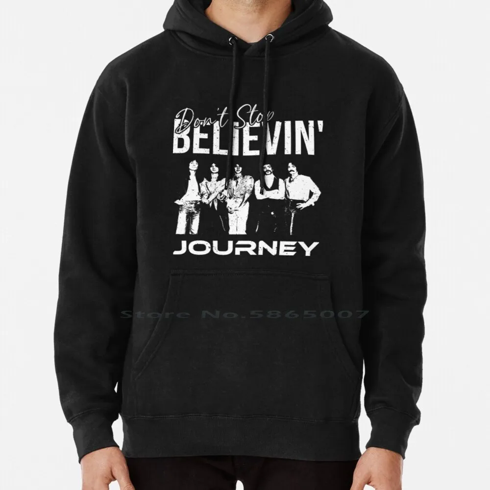 

Journey The Band Don't Stop Believin' Design 2 ( With Grunge / Distressed Texture ) Hoodie Sweater 6xl Cotton Believing Steve