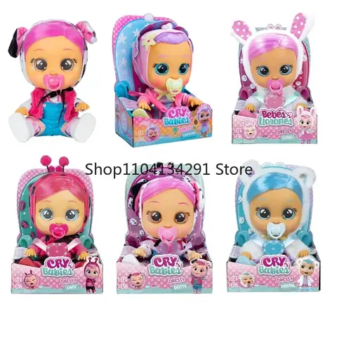 Cry Babies Dressy Interactive Crying Truth Doll Katie Coney Coraline Dotty Baby Doll Dress up Doll Casa da gioco per bambini Giocattoli