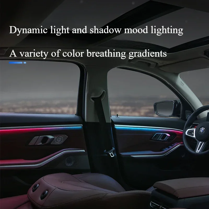 For 20-24 BMW new 3 Series i3 dynamic light and shadow atmosphere lamp 320Li saddle atmosphere light modification