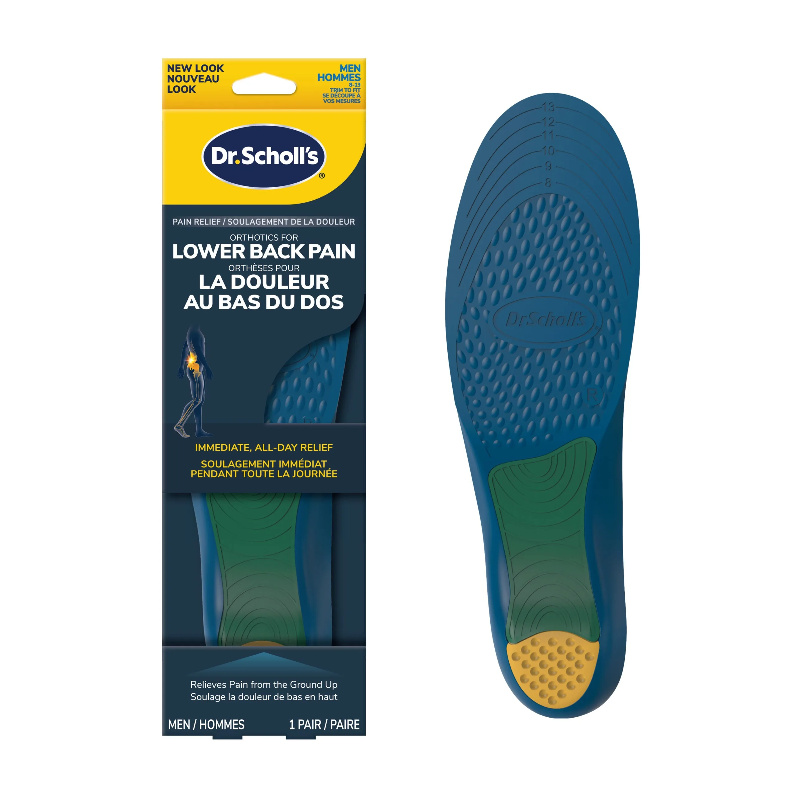 Dr Scholls Orthotic Shoe Inserts Back Pain Relief Casual Boots Men Women Footwear Accessories Comfortable Insoles Pad