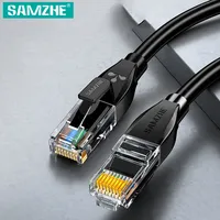 Samzhe 1000Mbps Cat6 Ethernet Cable Gigabit High Speed  Internet Cord RJ45 Shielded Network LAN Cord for PC PS5 PS4 PS3 Xbox