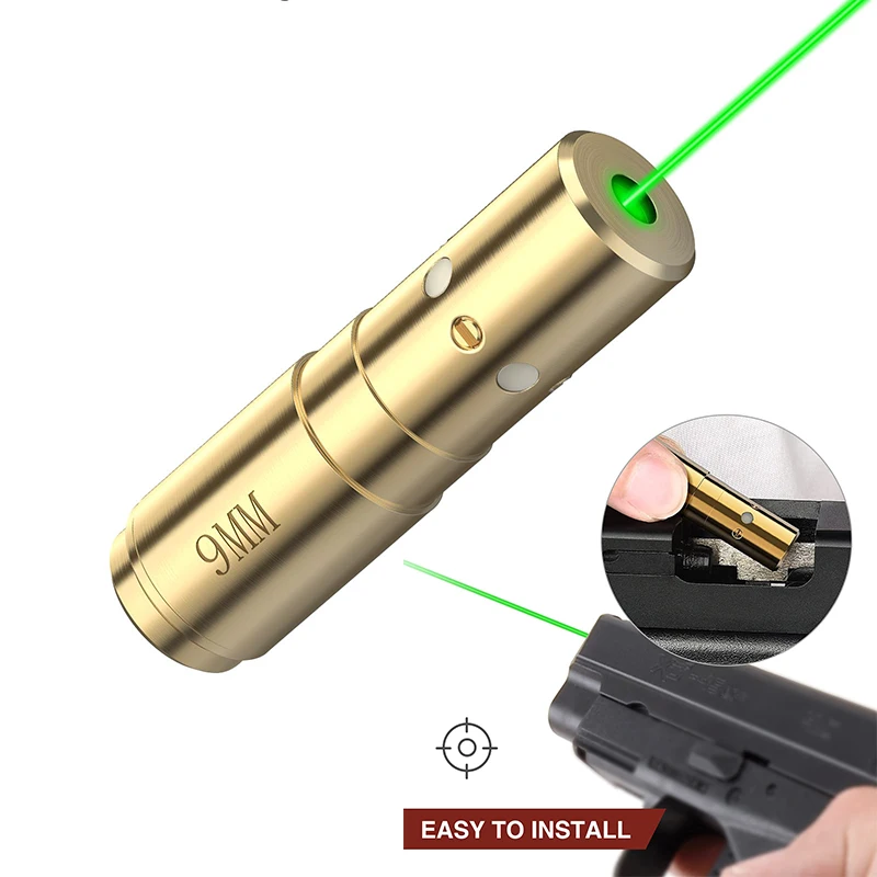 Green Laser Bore Sight Powerful 9mm Laser Boresighter with 4 Sets of Batteries Specification