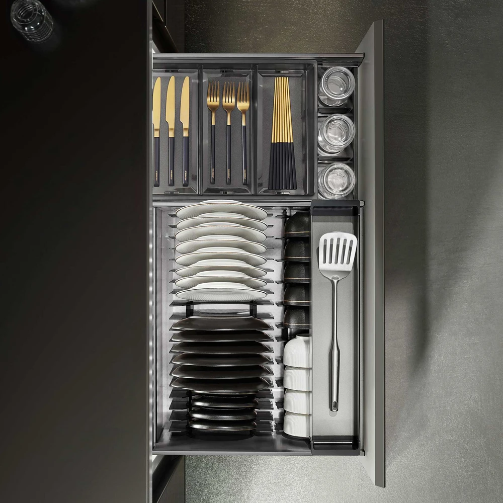 Kitchen Pull Out Storage Three Sides Pull Out Basket