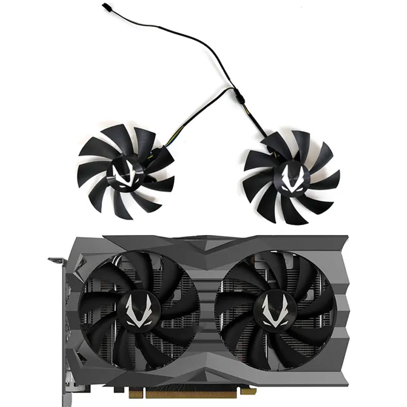 

Zotac87MMGTX 1660 1660Ti cooler GA92S2H 0.35A for Zotac GeForce RTX 2060 2070 SUPER graphics card cooling fan 4-pin graphics fan