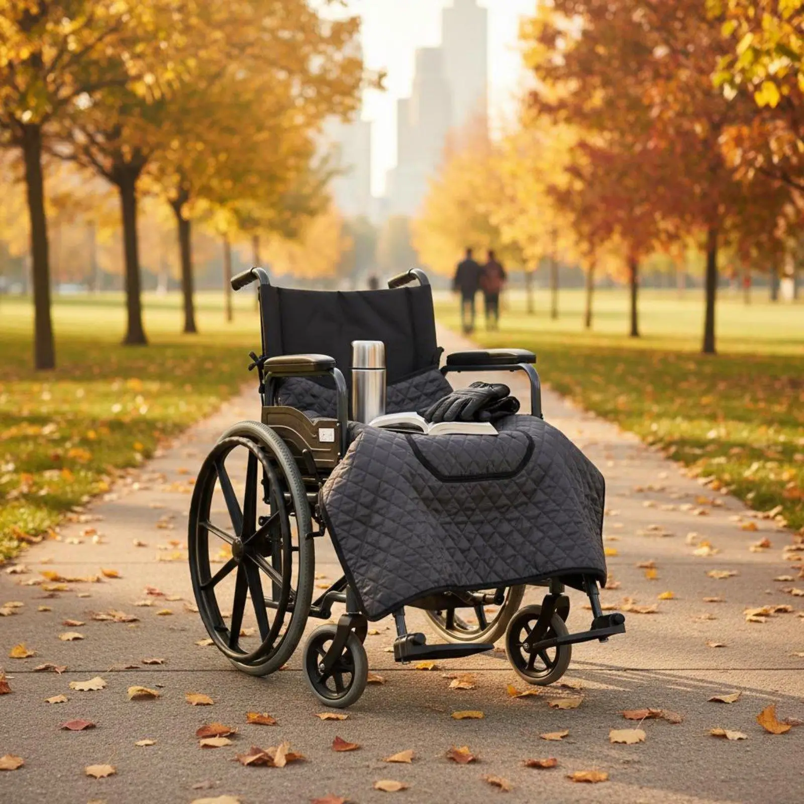 blanket-winter-warm-fleece-lap-cover-with-adjustable-straps-for-elderly-outdoor-mobility-aid-navy-blue