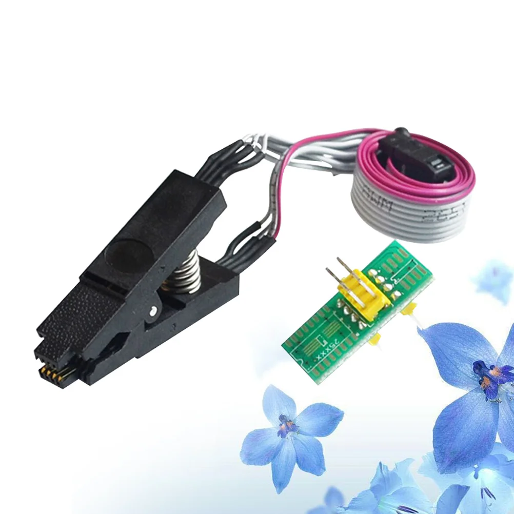 Brucia per Sop8 Passo stretto da 1,27 mm Dip-8 Supporto Chip Morsetto Adattatore Strumento di test Programmazione Alimentazione 3,3 V