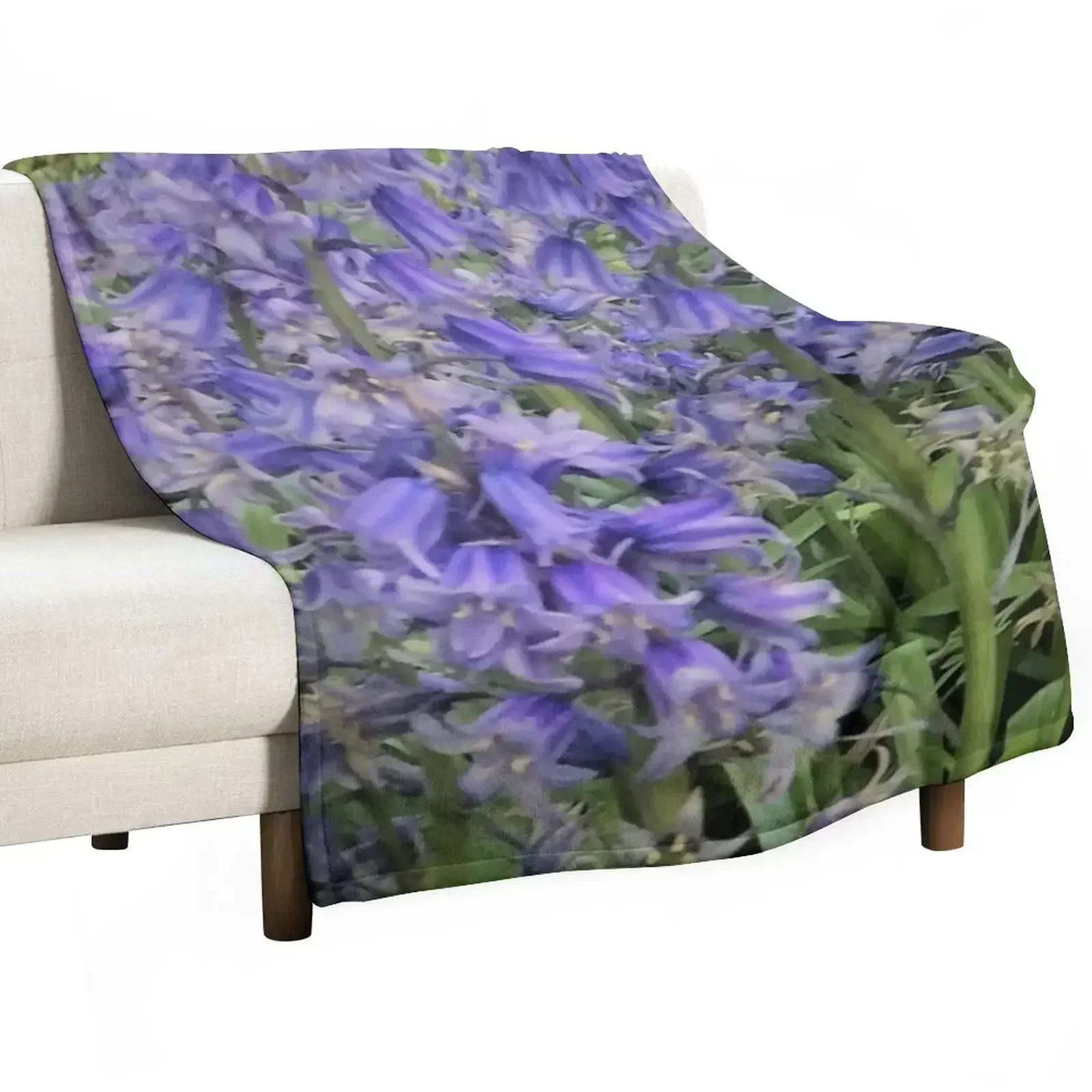 Bluebells bulbs Throw Blanket Bed Fashionable Vintage Loose Blankets