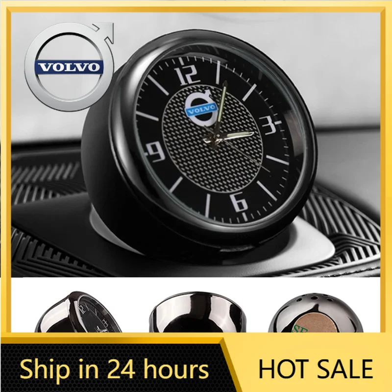 

Чехлы на руль электронные часы Shi Ying на приборной панели салона автомобиля для Volvo C30 V40V60S40S60XC60XC90X