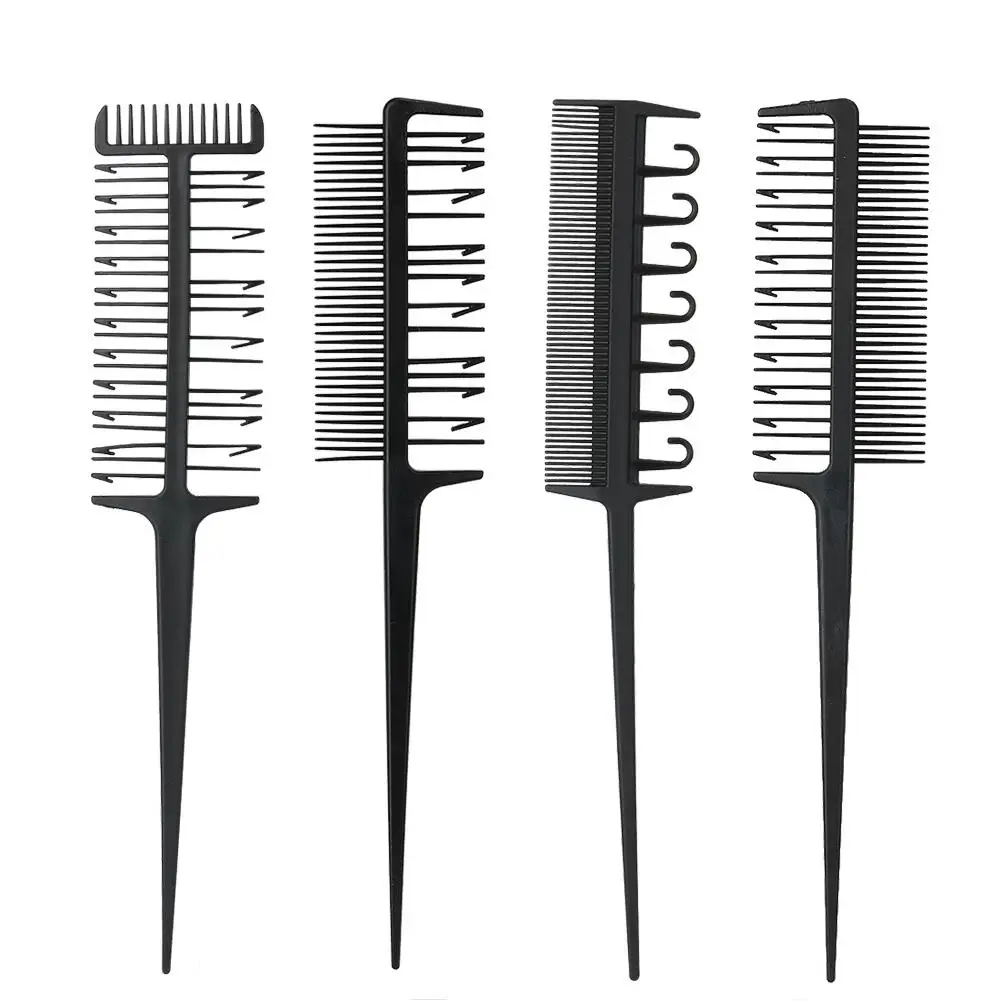 

Professional Hairdresser Comb Set for Coloring, Highlighting & Styling - Non-Slip Salon Barber Tools