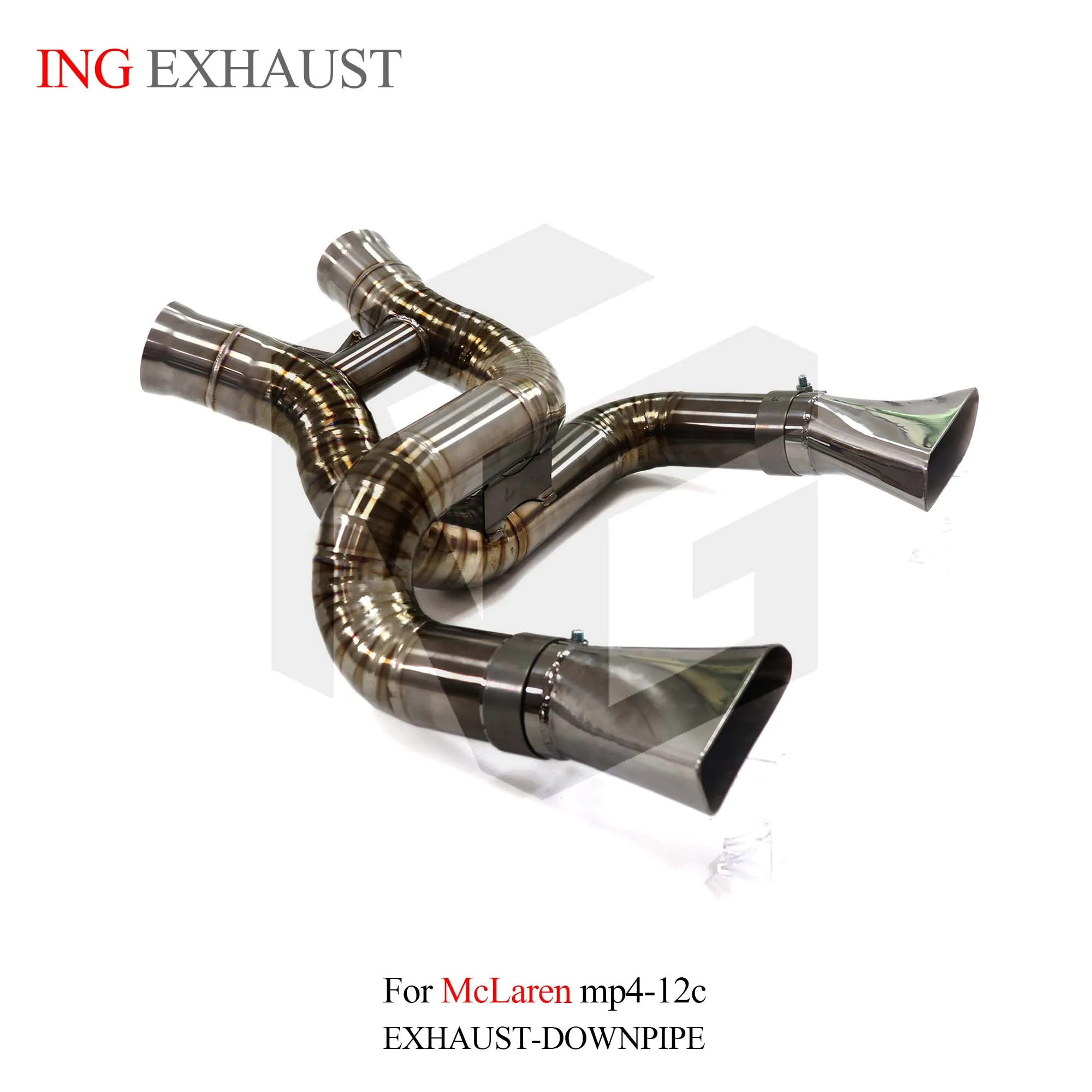 ING Exhaust System Catback For Mclaren MP4-12C 2011-2014 3.8T V8 X Design Titanium Alloy Auto Tuning Excaust CAR ACCESSORY