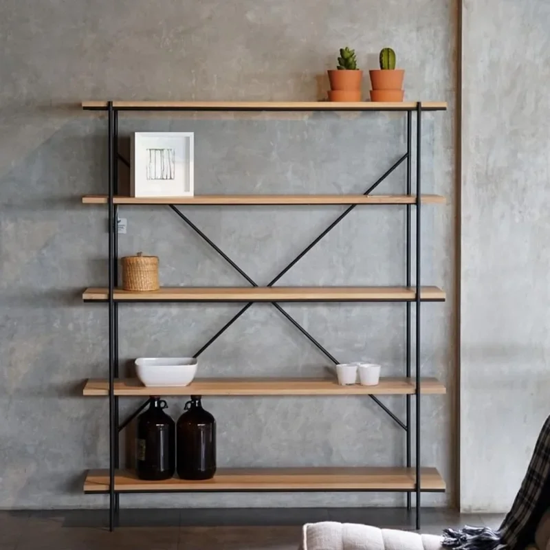 Multifunctional Shelf Storage Bookcase Books Design Furniture Home Magazine Rack Rotating Bedroom Libreria Design Room Floor