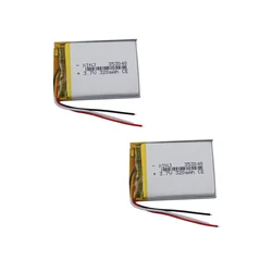 2pcs 3.7v 320mah 1.18Wh Li Lithium Battery 353040 Li-ion 3-Wires NTC Thermistor For GPS Mp4 Bluetooth Speaker Headphones Headset