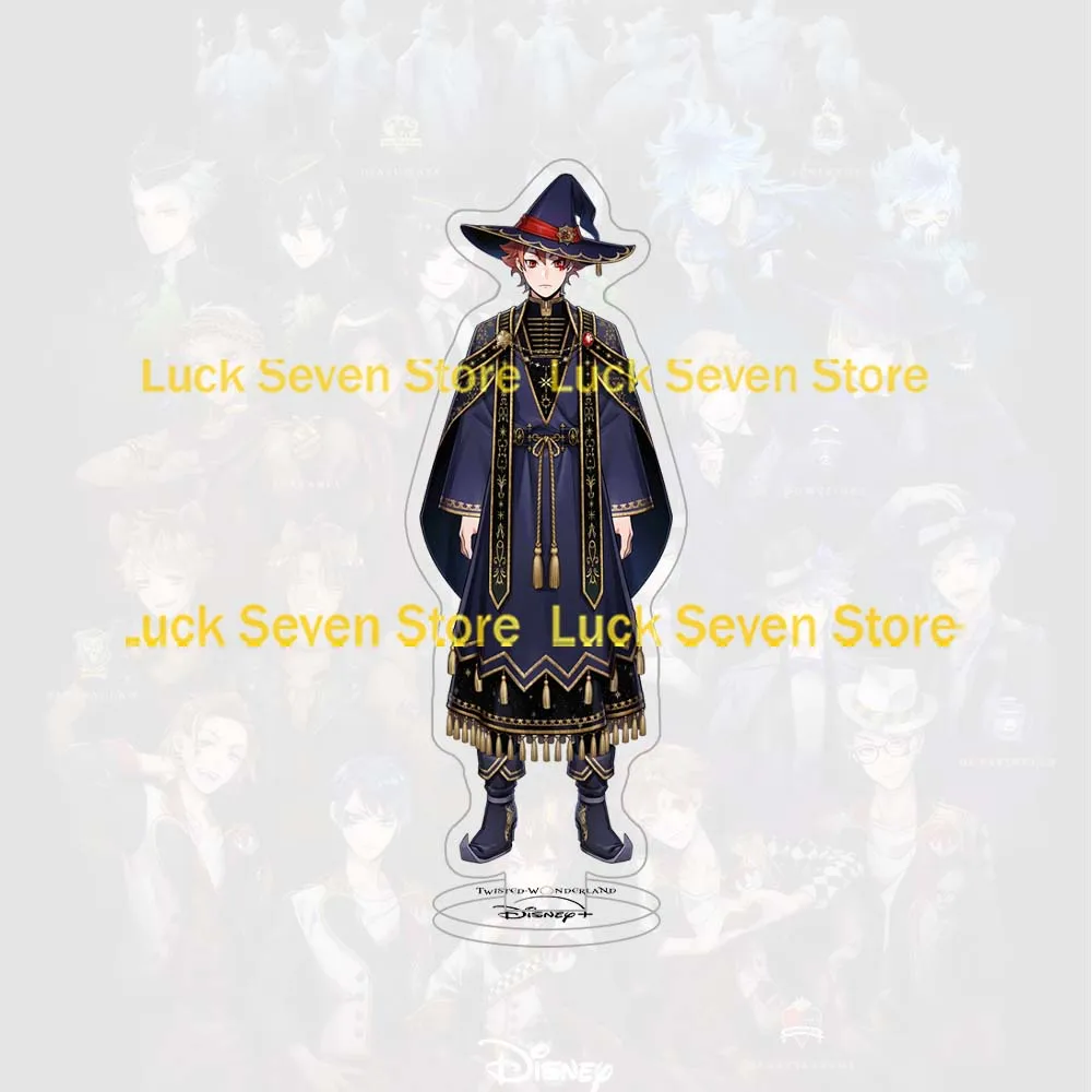 Twisted Wonderland Acrylic Stand Full Body Wizard Robe Riddle Rosehearts Ace Trappola Deuce Spade Silver Game Character Keychain