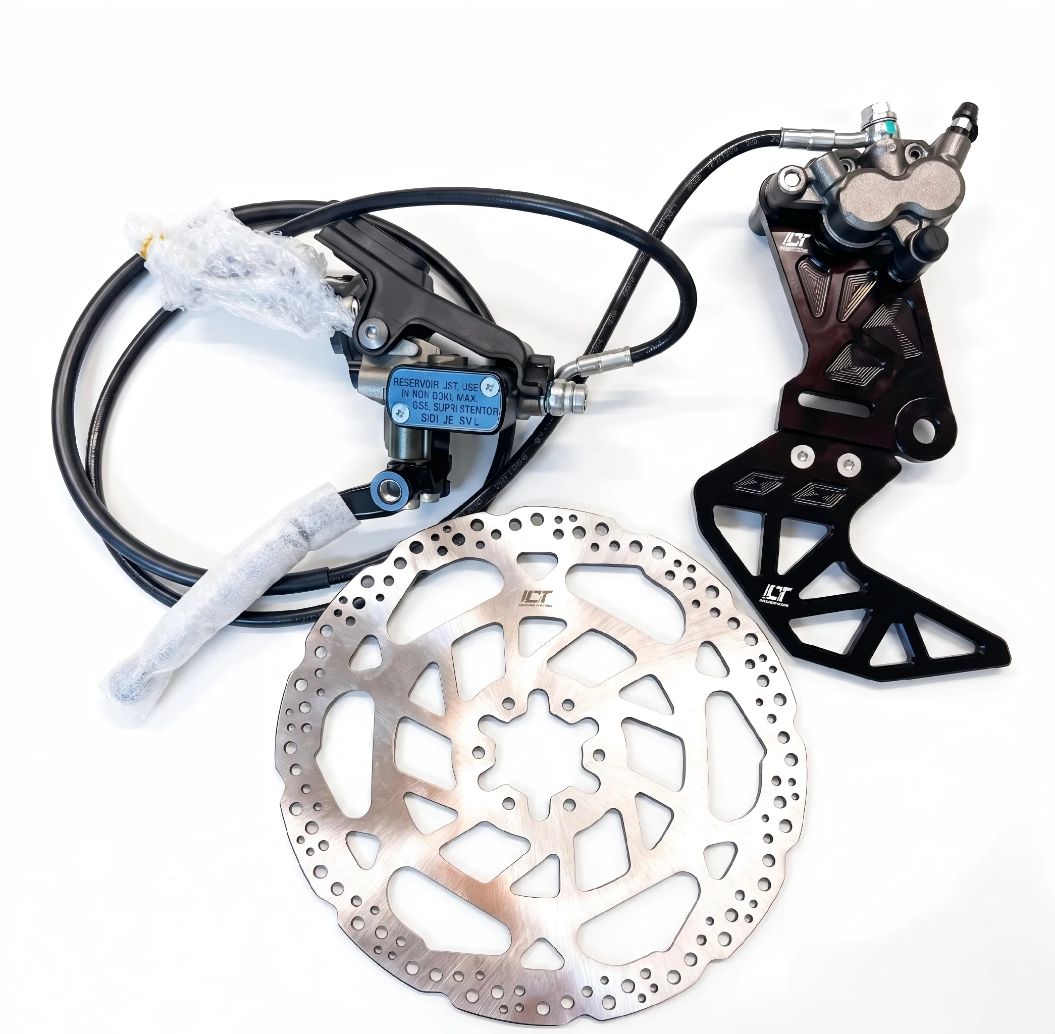 JFG High Performance CNC 6061 Front Rear Caliper Mount Disc Rotor for Ultra Bee Brake Kit E Ride Pro SS Light Bee
