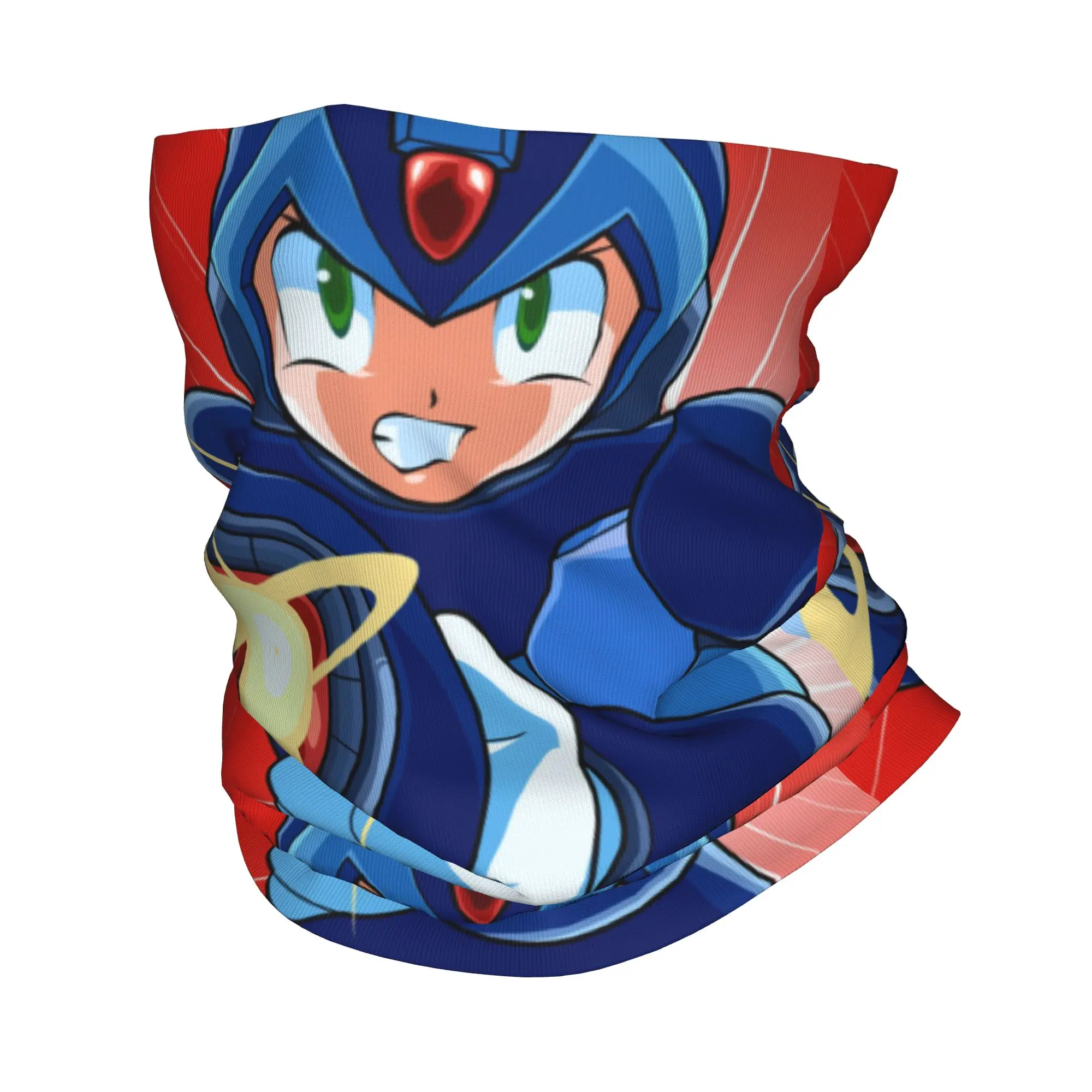 Megaman Video Game Mega Man  Bandana Neck Cover Printed Mask Scarf Multi-use Headband Cycling Unisex Adult Washable