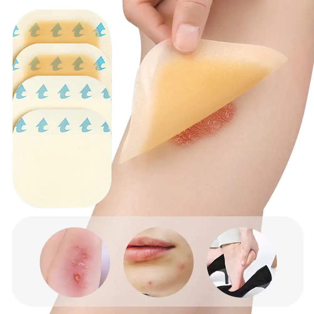 Hydrocolloid Patch Self Adhesive Foot Patch Invisible Waterproof Band Aid Concealer Compact Portable Hydrocolloid Skin Patch