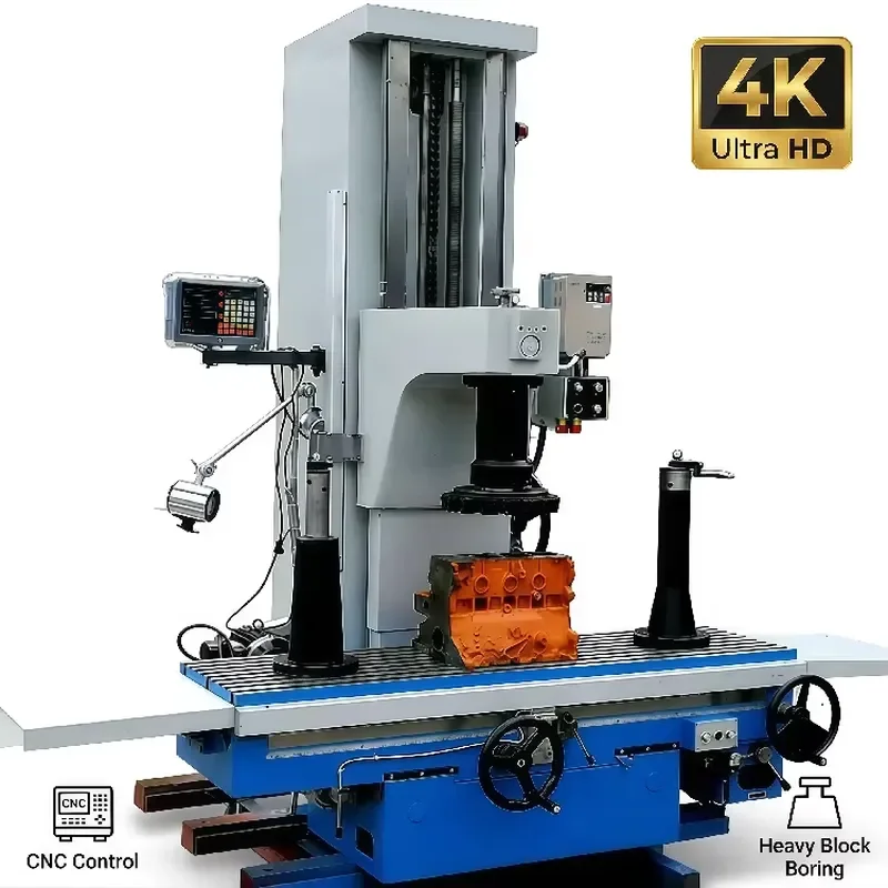 T8018C Vertical Cylinder Boring Machine Car Engine Line Boring 3-Axis 380V/220V High Precision Motor New Single Spindle