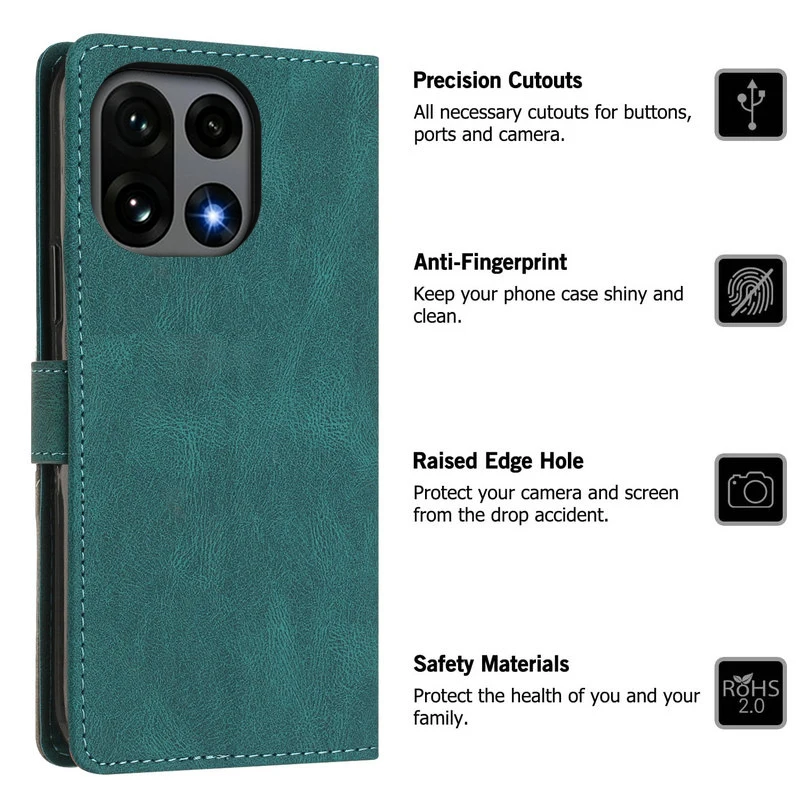 For Oneplus 13 12 11 R 15T 5G Flip Case Leather Book Magnet Funda OnePlus 15 Case One Plus 13R 10 9 ACE 6 4 Nord 5 Wallet Cover