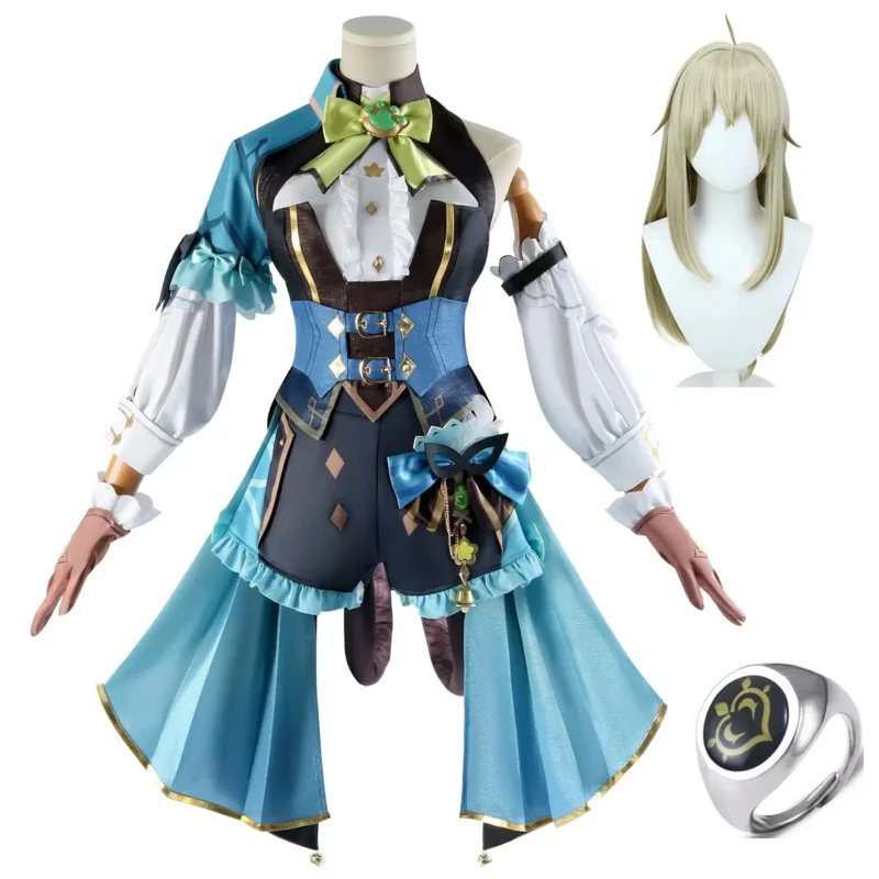 

Genshin Impact Ghost in Boots Kirara Cosplay Dress Wig Hat Anime Role Play Halloween Party Costumes x2