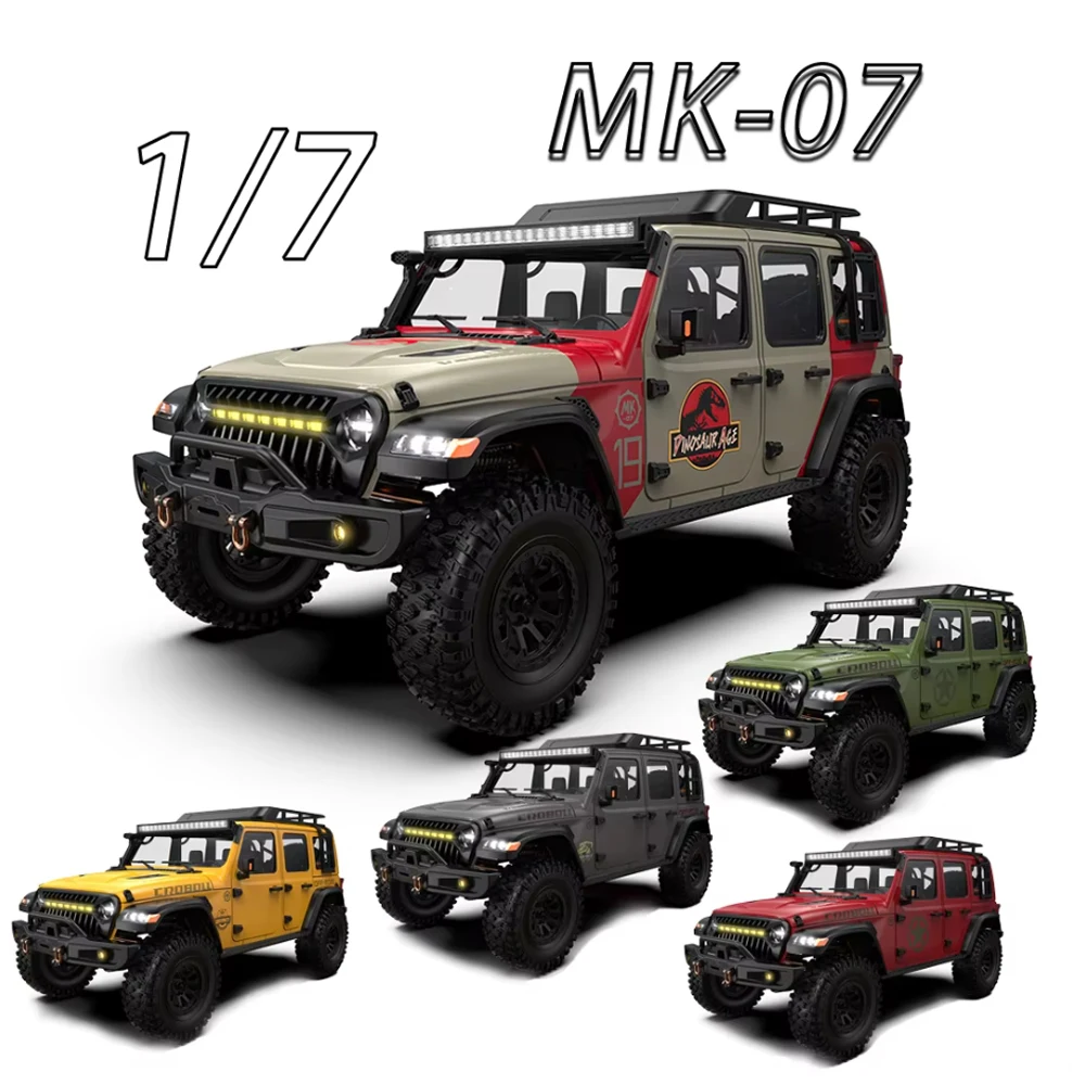 1/7 RC Car MK07 4WD Brushed RTR RC Electric Remote Control Model Car Crawler Buggy Adults Children's Toys