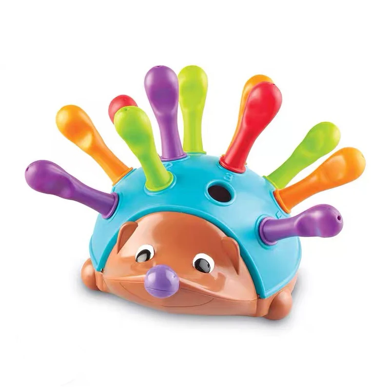 Early Education Toys Hedgehog Training Focused on Children's Fine Motor Hand-Eye Coordination Fight Inserted Toy For 1-3 Years