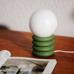Jesmonite Stacking Table Lamp Silicone Mold for Creative Table Decoration Handmade Concrete Lamp Holder Making With Accessories