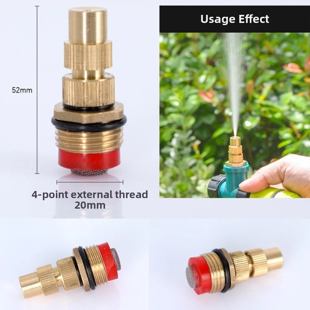 Adjustable Hose Nozzle Heavy Duty High Pressure Adjustable Nozzle Brass Material Twist Design Twist Hose Nozzle