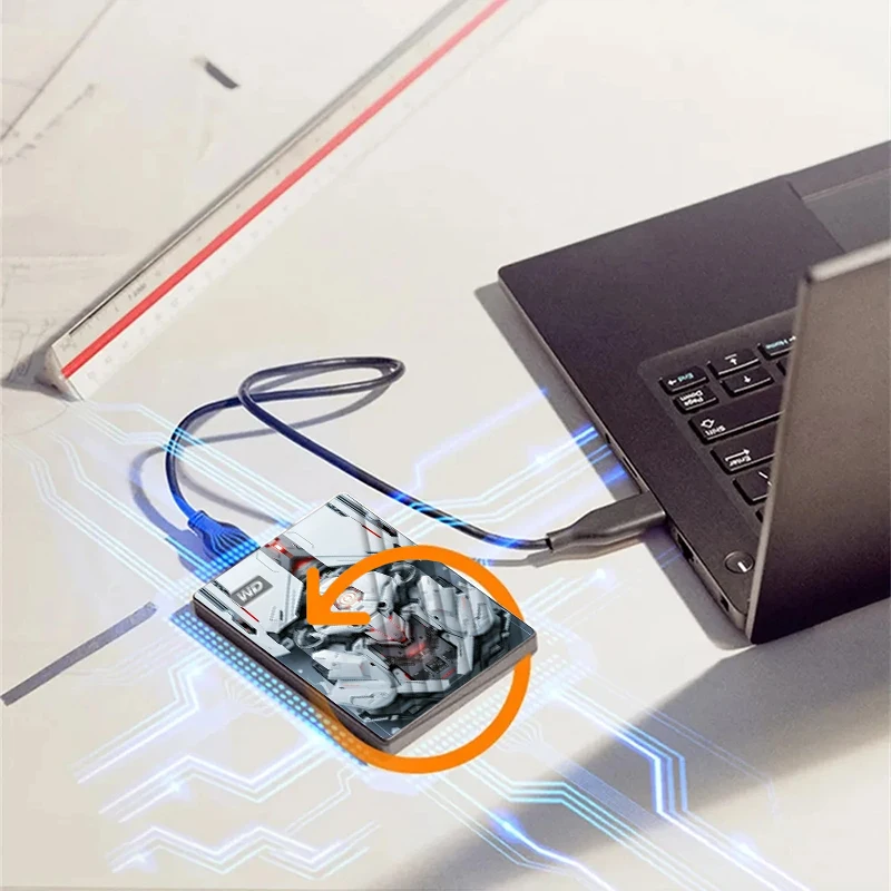 New WD My Passport Portable HDD External Hard Drive 1TB 2TB 4TB 5TB USB 3.0 With Backup Software Password Protection For Laptop