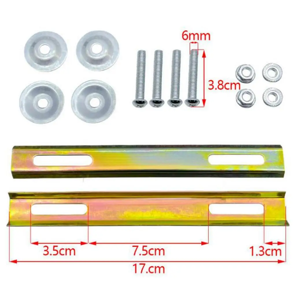 Uchwyty montażowe do koszy motocyklowych, do montażu na tylnym kuferze lub bagażniku.