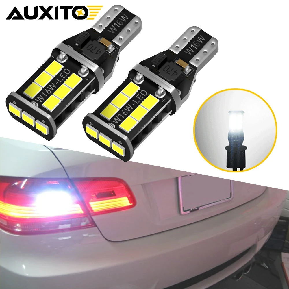 2 SZTUK W16W LED T15 CANBUS Samochodowe światła cofania Żarówka bez błędu OBC Lampa tylna do Lada Granta Niva Priora Kalina Xray Vesta