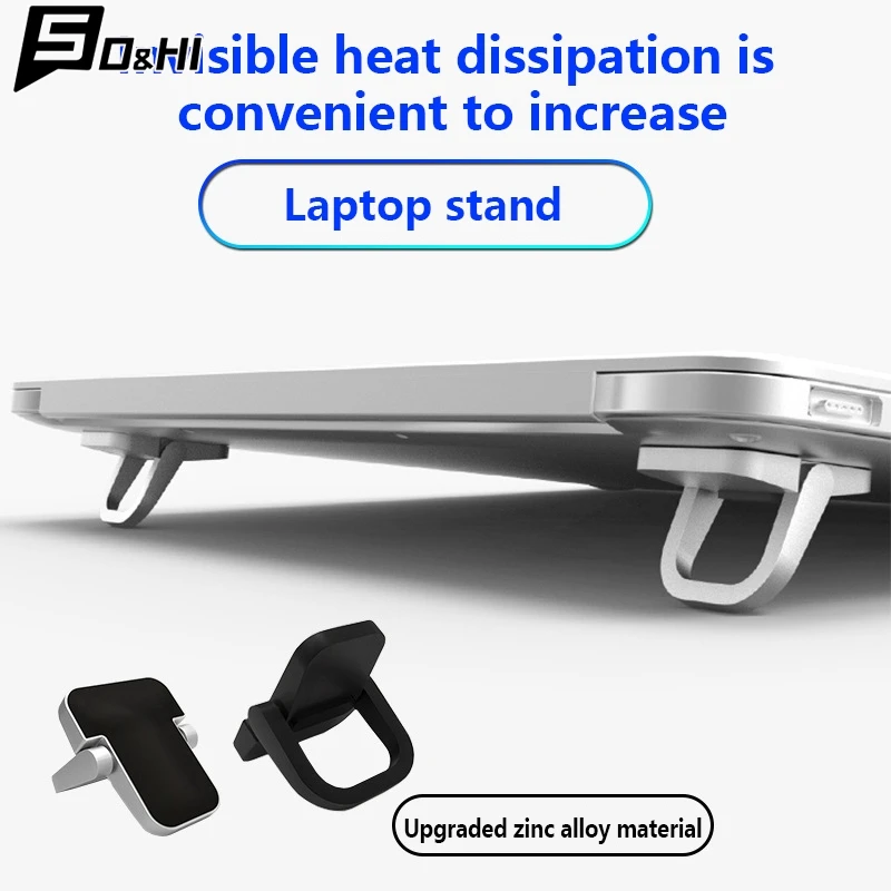 1Pair Mini Legs For Macbook Pro Huawei Xiaomi Notebook Aluminum Base Support Tools Laptop Stand Radiator For Keyboard Holder