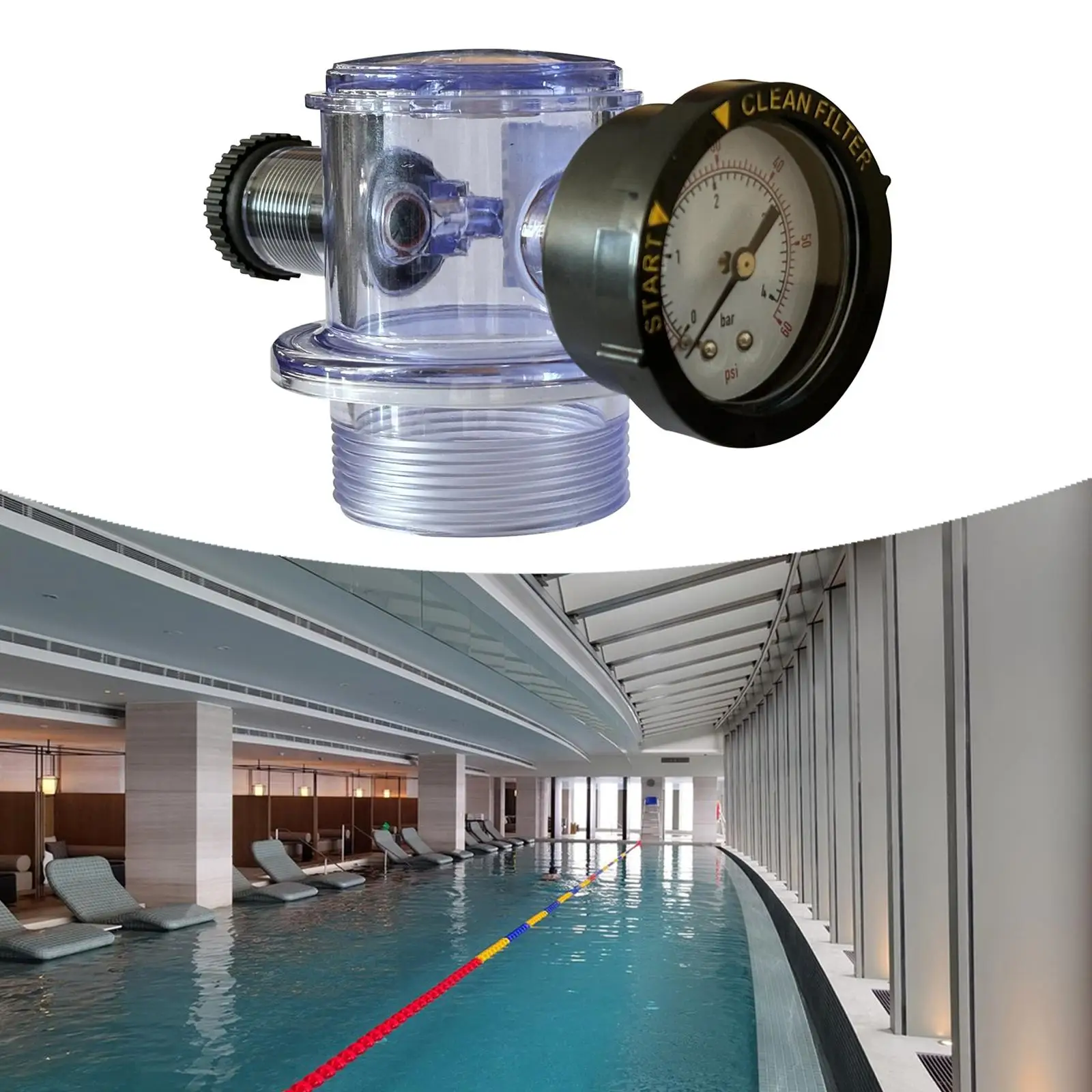 

Manual Exhaust Valve Kit Leakproof Swimming Pool Accessories Rubber Sealing