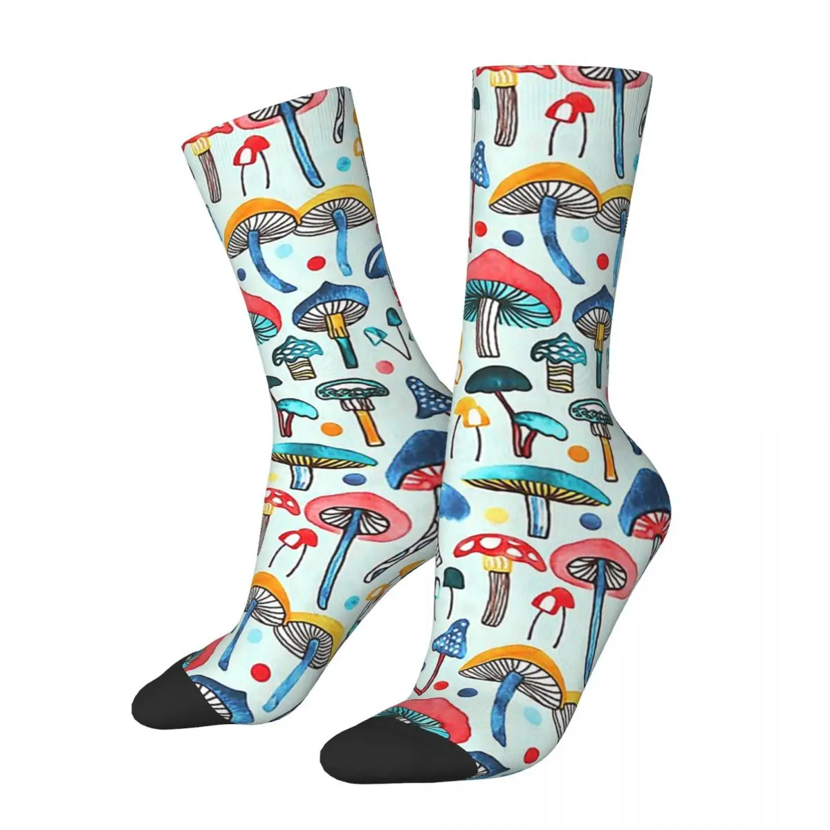 

Alice's Mushrooms Socks Harajuku High Quality Stockings All Season Long Socks Accessories for Unisex Gifts