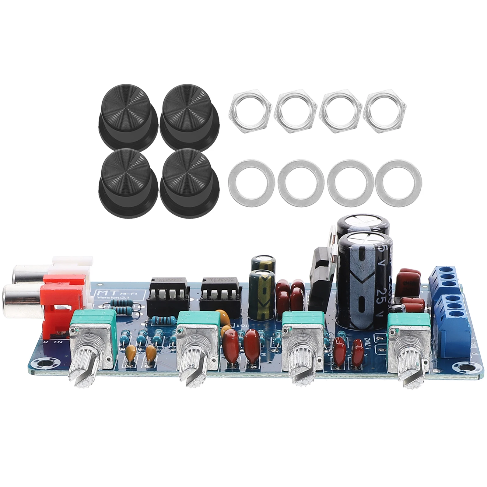 

-M164 Audio Mixer Preamp Board Adjustable Tone High Low Volume Control DIY Speakers Digital Power Amplifier Mini Amp Module