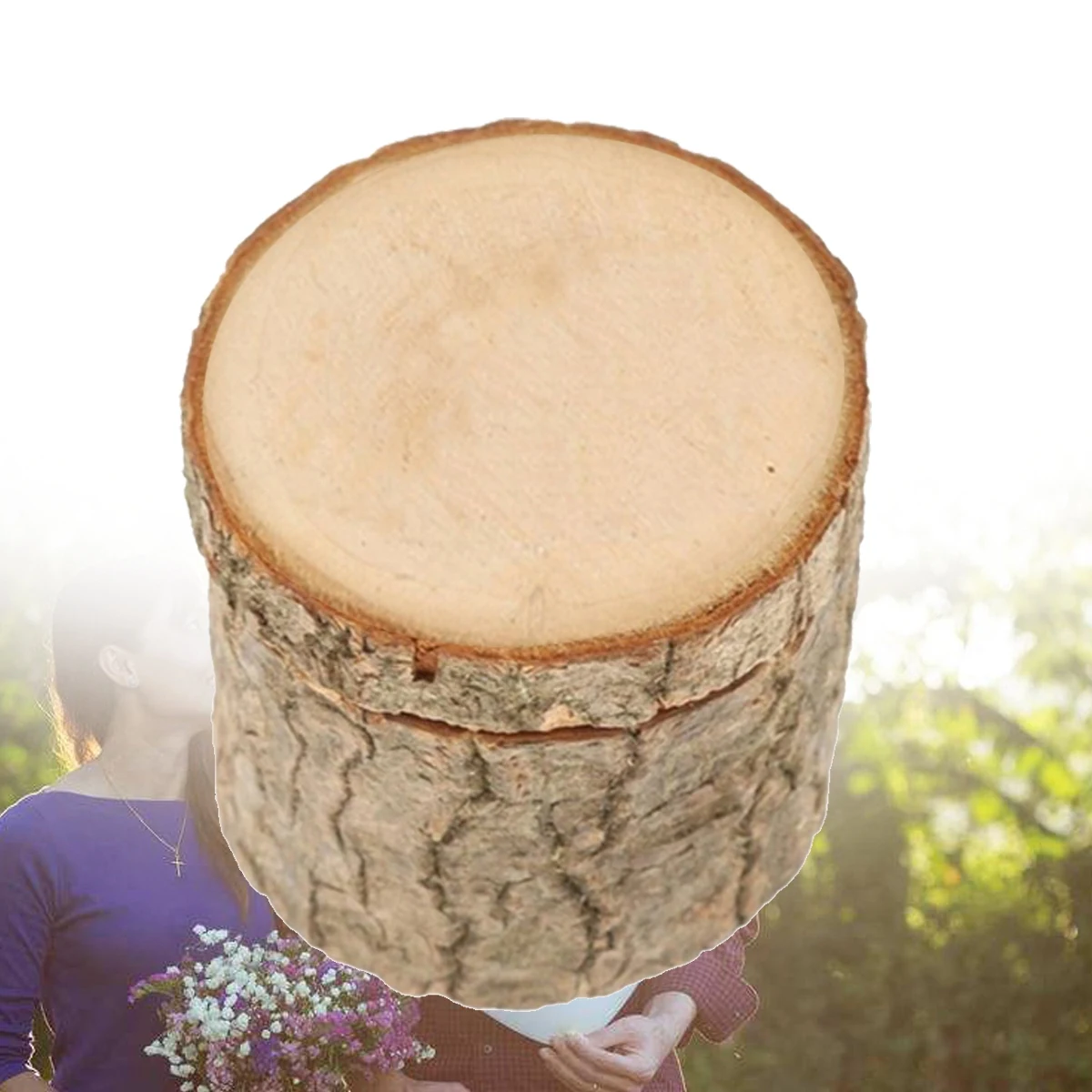 

Wooden Ring Box Ceremony Holder Proposal Engagement Wedding Storage Solution for Rings Necklace Earrings