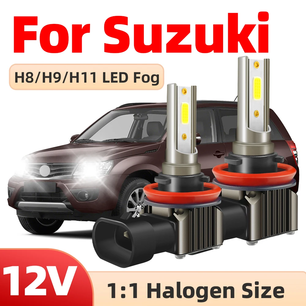 

2x 8000LM For Suzuki Swift mk3 mk4 mk5 2005 2006 2007 2008 2009 2010 2011-2020 LED H8 H11 Fog Light Bulbs Car DRL Lamp 6000K 12V