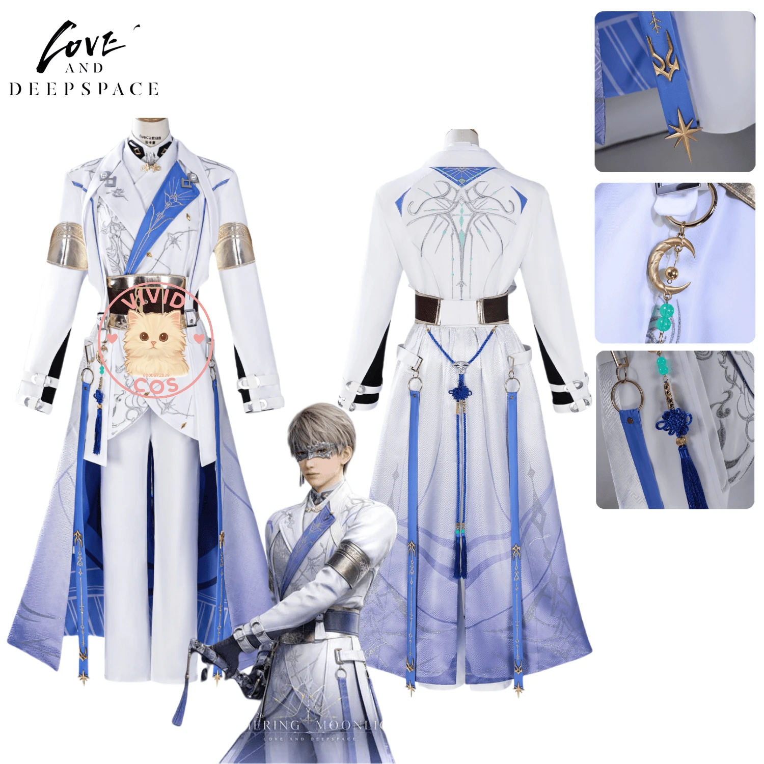 

In Stock Game Love and Deepspace Cosplay Anime Xavier High Quality Costume Role Play Clothes for Men Comic Con Halloween Party