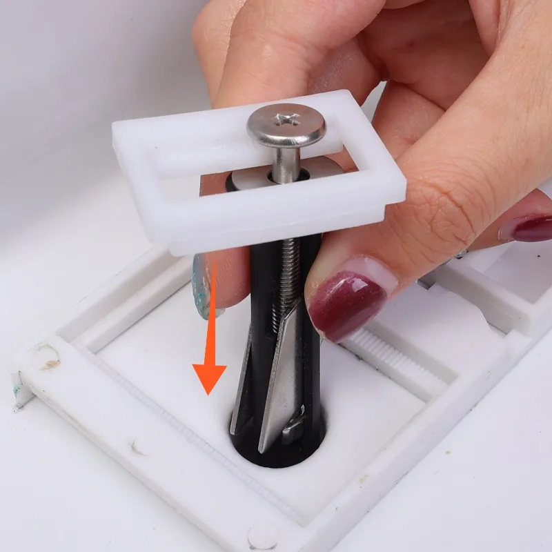 Toilet Seat Fastener Bolt Stainless Steel Tank Toilet Screw Hinge Bathroom Retractable Top Mount Nut Bolts Toilet Cover Bolt Kit