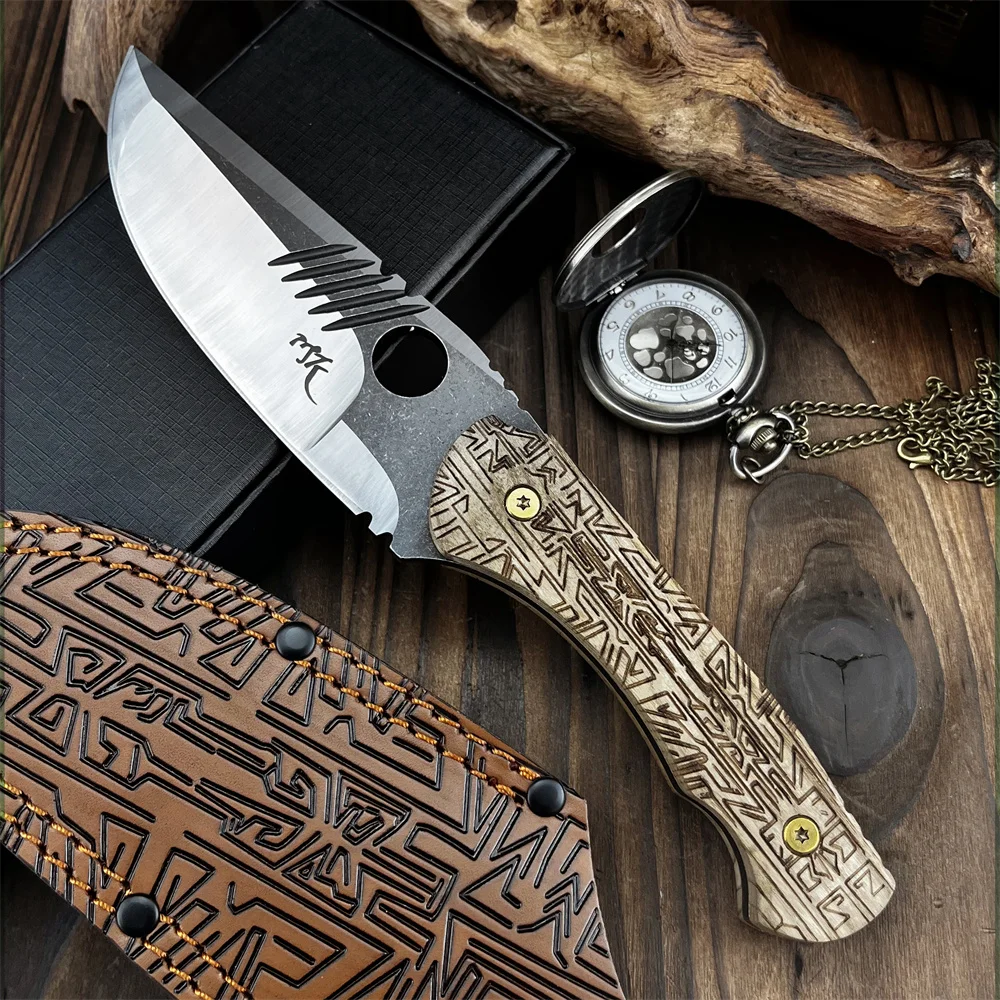 

Новейший нож для выживания с фиксированным лезвием RS, 8Cr13Mov, лезвие G10, нескользящая ручка, уличные многоохотничьи военные боевые прямые ножи