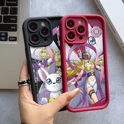 Digimon Tailmon Angewomon Phone Case for iPhone 16 15 14 Plus 13 12 Mini 11 Pro Max X Xs XR 8 7 Soft TPU Lens Protection Cover
