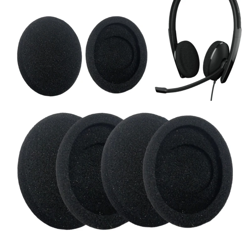 1 Pair Replacement Sponge Ear Pads Cushion Cover for Sennheiser SC 160 165 USB Headphone Earmuff Headset Sleeve