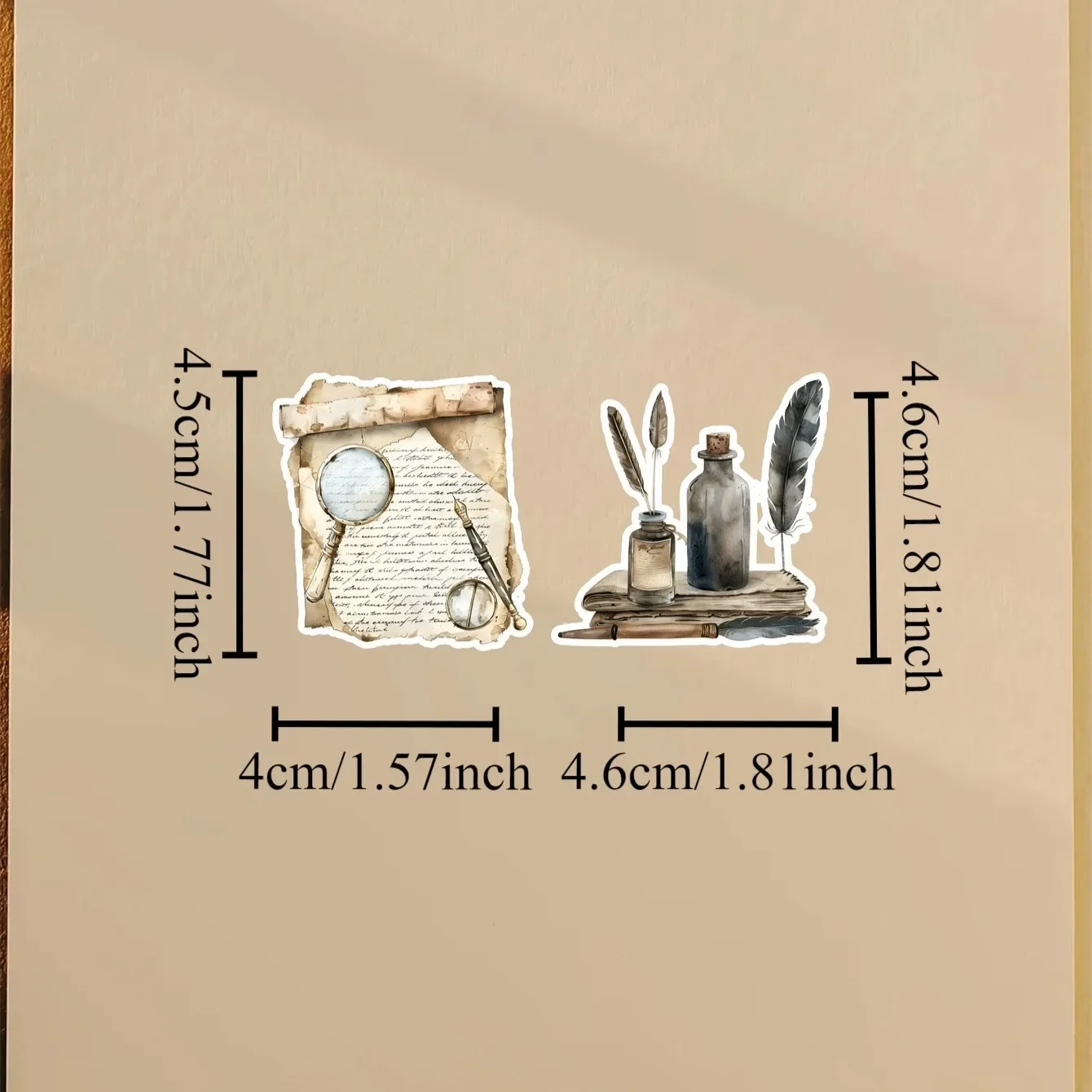 1 set Watercolor vintage vintage handwritten letter Stickers Funny Decoration DIY Scrapbooking Journal Phone Diary Album Planner
