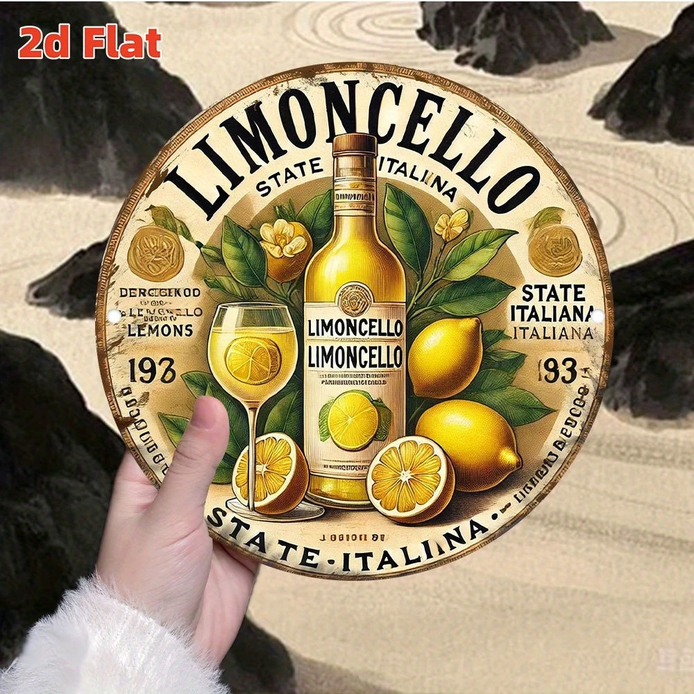 20 cm 1 Stück 2D Retro Ländliches Bauernhaus Natur-Iemon-Thema Italienisches Sprichwort Holzscheibe Möbel Wanddekoration Geburtstagsgeschenk – Detail 13
