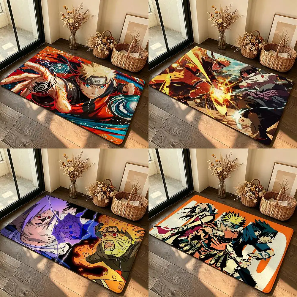 Image of Klassischer Anme N-naruto-S cooler Teppich, rutschfeste Badezimmermatte, Türmatte, Heimdekoration, Matte für den Eingangsbereich, kratzfeste Türmatte
