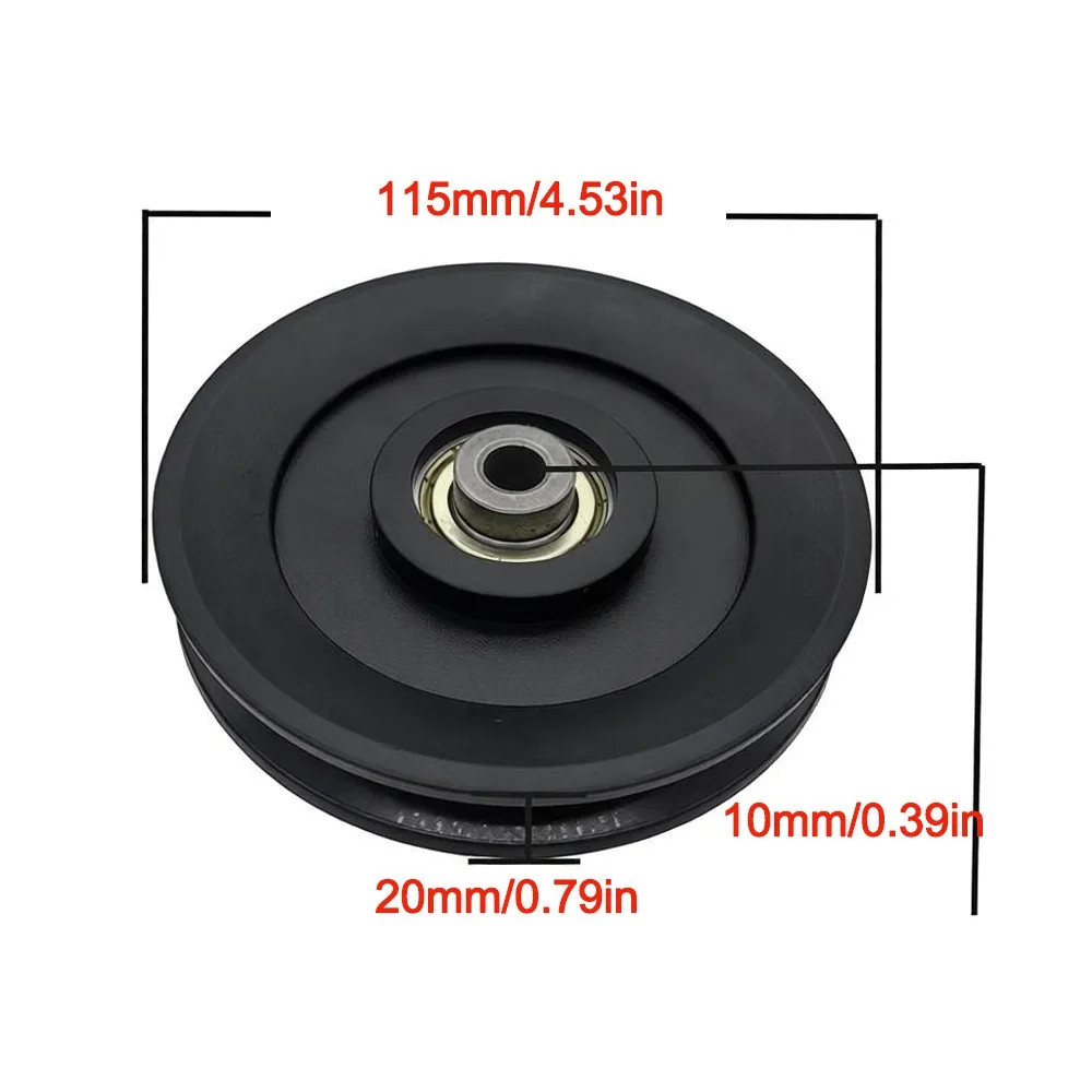 Quiet&Smooth Gym Pulley Wheel Integrated Heavy Duty Cable Machine Pulley Wheel Durable Fitness Bearing Gym Equipment