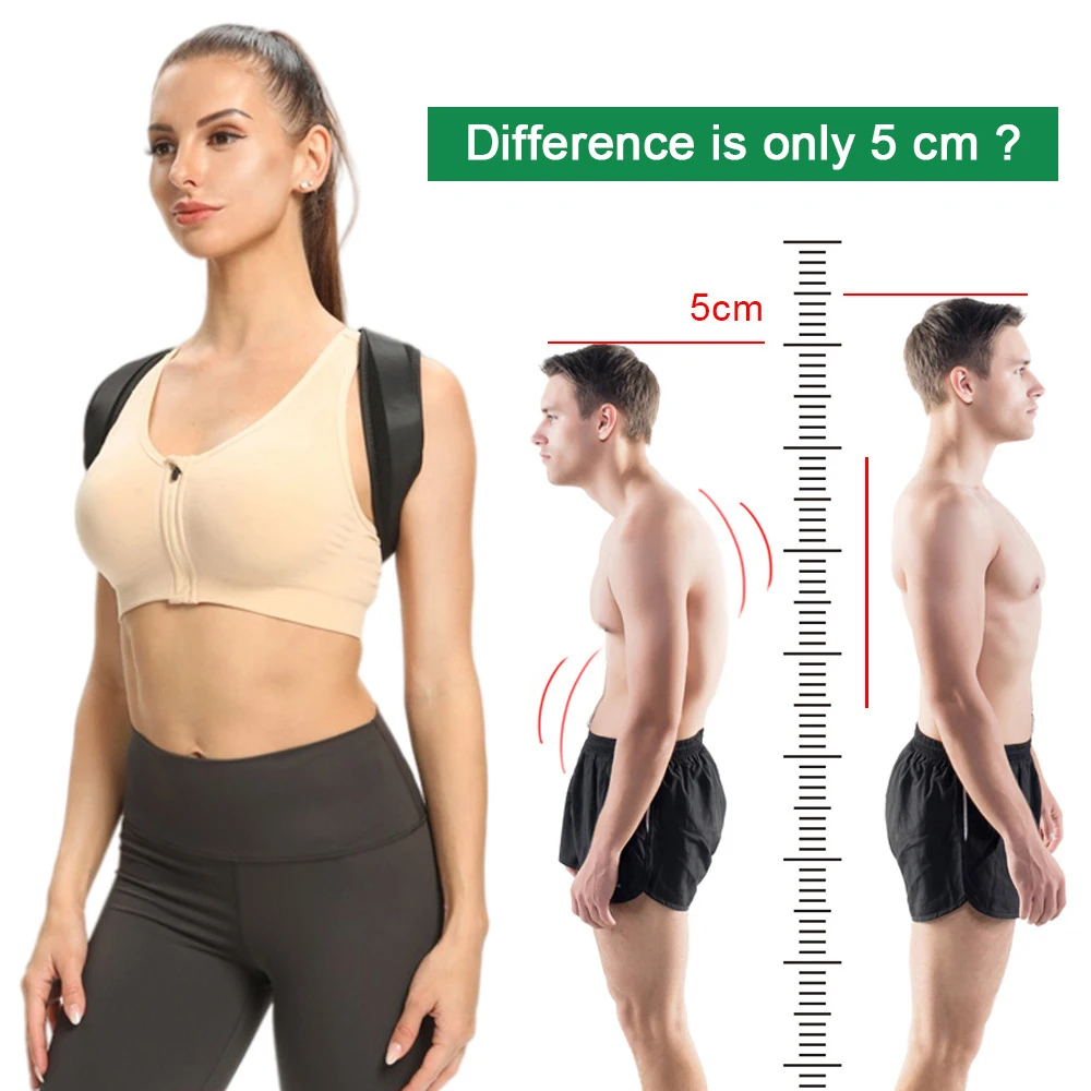 BraceTop Back Shoulder Posture Corrector Preventing Humpback Protection Spine Pain Relief Correction Belt Women Men Back Support