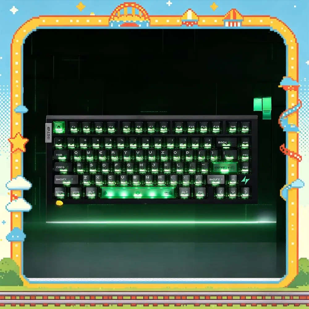 ATK RS7 Air Cyber Magnetic Switch Keyboard RT0.001 8K RGB Hot-Swappable Hall Effect Waterproof Low Latency Gaming Wired Keyboard